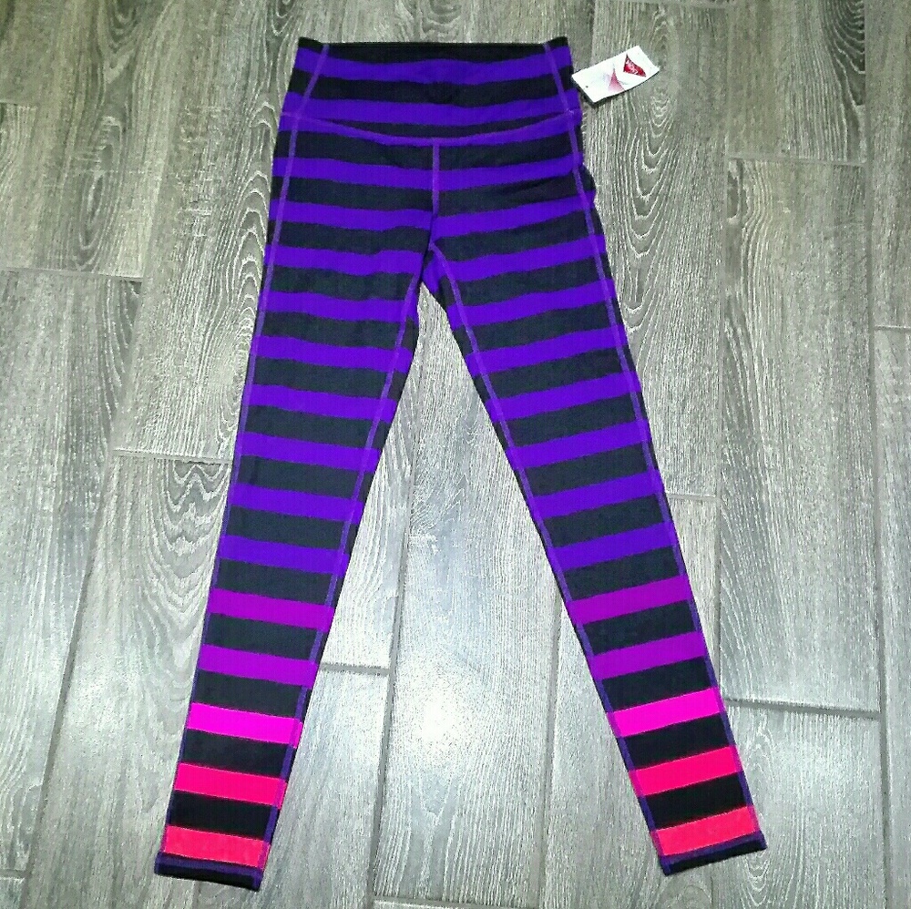 NWT Athleta Chatarunga purple ombre workout pants